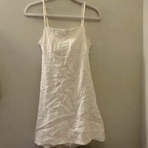 White Cut out dress!